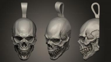 Jewelry Skull pendant 3d model